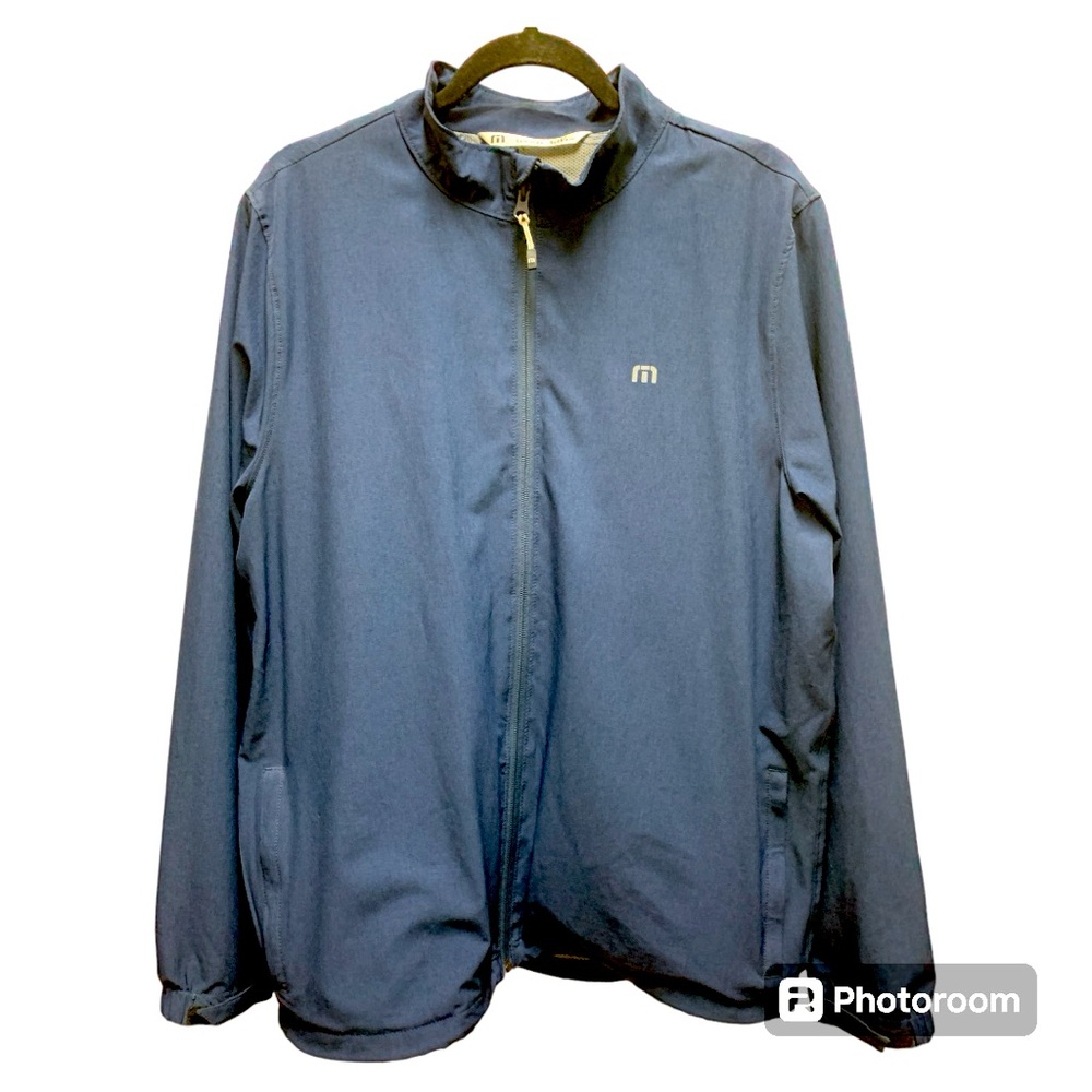 Travis Mathew Full‎ Zip Golf Jacket with Coconut Pineapple Cocktail Liner Mens L